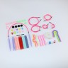 Набор съемных спиц из ABS пластика с аксессуарами в футляре